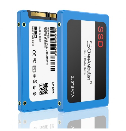 Blue SSD 480GB SATA III 6Gb/s Internal Solid State Hard Drive 2.5inch 7mm(0.28inch) Read Speed Up To 550Mb/s 3D NAND For Laptop And Pc Somnambulist H650