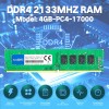 8GB KIT (2X4GB) DDR4 2133MHz Udimm Ram PC4-17000  1.2V CL15 288 Pin 1RX8 Dual Rank Non-ECC Unbuffered Desktop Computer Memory Ram Module Upgrade