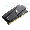 MAXSUN Gaming DDR4 RAM 8GB 2666MHz (PC4 21300) 288-p InCL 19 1.2V UDIMM Desktop Memory Module With Heatsink Black MSD48G26Q3