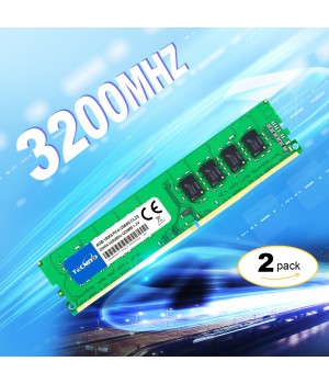 8GB KIT (2X4GB) DDR4 3200MHz Udimm Ram PC4-25600  1.2V CL22 288 Pin 1RX8 Dual Rank Non-ECC Unbuffered Desktop Computer Memory Ram Module Upgrade