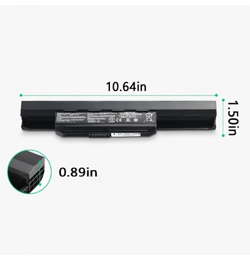 Laptop Battery 6 Cells 5200mAh For ASUS A43S X44L A32-K53